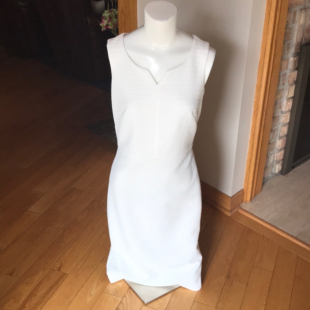 White House black market all white brand new dress